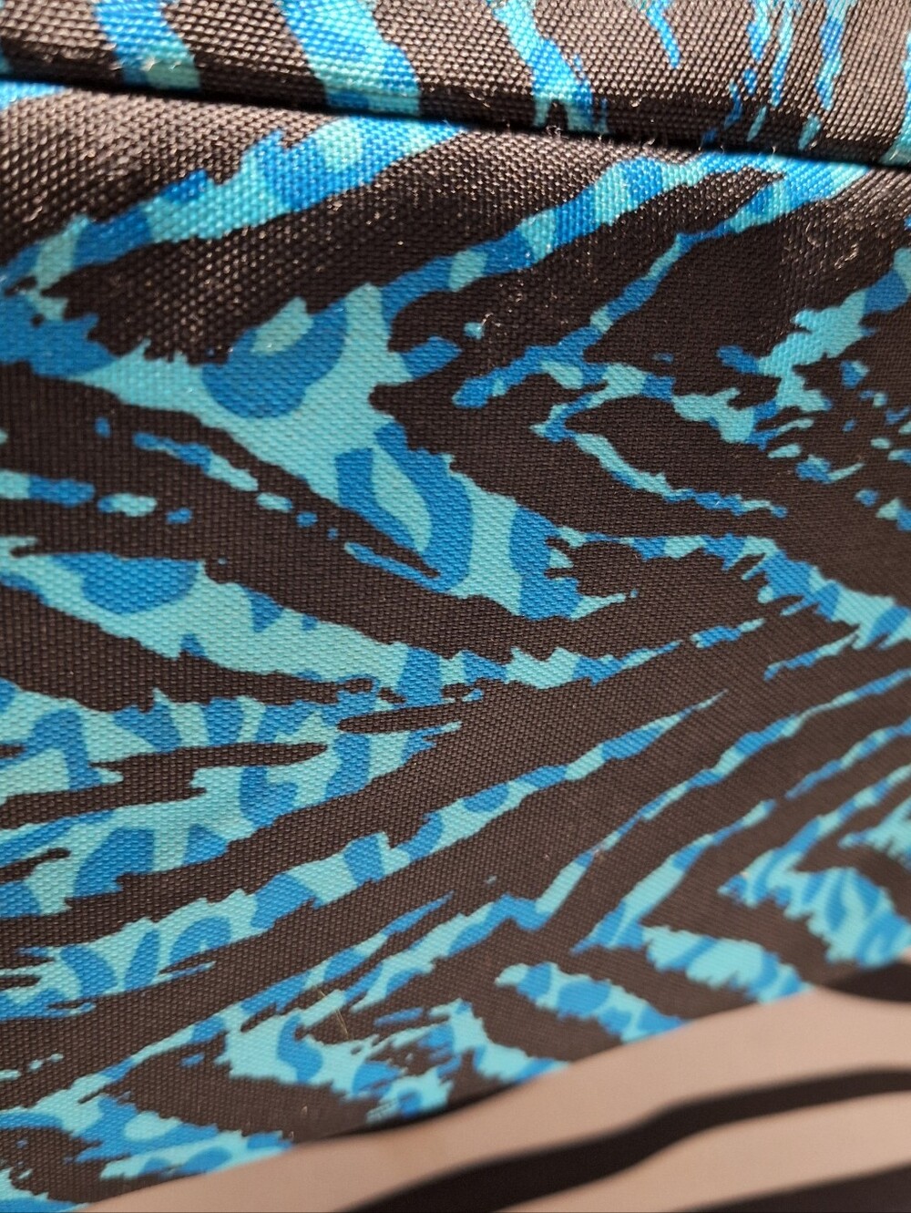 Jansport Backpack, Zebra Stripes, Black & Blue - Picture 6 of 15
